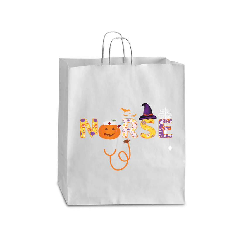 Halloween Nurse, Halloween Nursing, Cool Halloween Nurse, Boo Boo Crew Queen Paper Bag - 16 X 6 X 19 1/4 | Artistshot