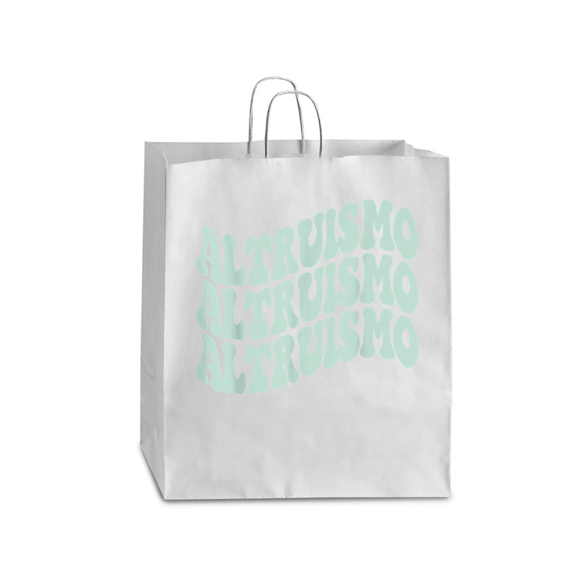 Altruismo   School Spirit Wavy Stacked T Shirt Queen Paper Bag - 16 X 6 X 19 1/4 | Artistshot