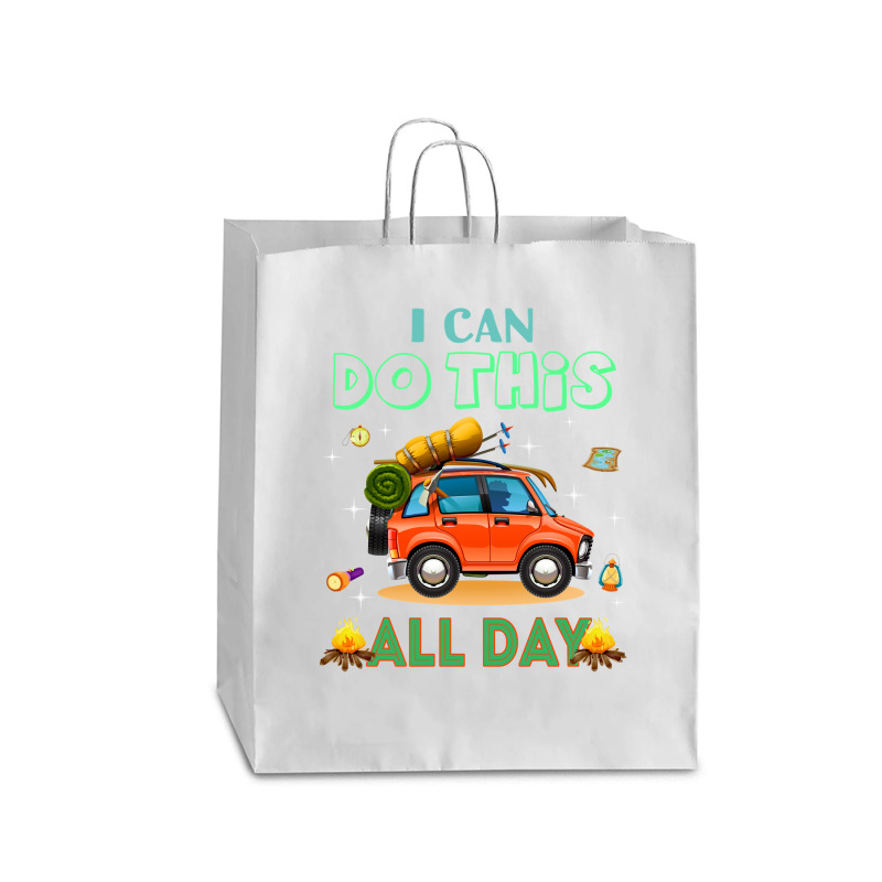 Camp Camping I Canall Day Funny T Camper Queen Paper Bag - 16 X 6 X 19 1/4 | Artistshot