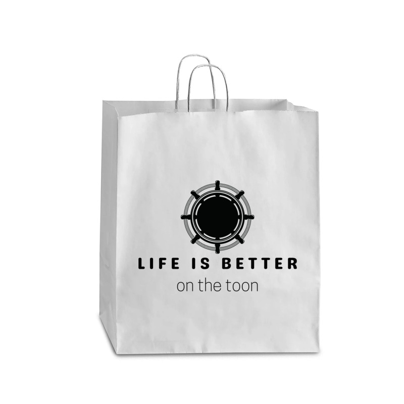 Life Is Better On The Toon Pontoon Queen Paper Bag - 16 X 6 X 19 1/4 | Artistshot