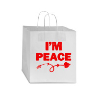 I'm Peace Apparels Funny Couple's Matching Star Paper Bag - 13 X 7 X 13 | Artistshot