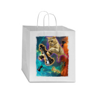 Cats In Space Chess Set Pieces Premium T Shirt Star Paper Bag - 13 X 7 X 13 | Artistshot