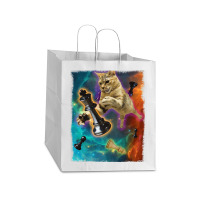 Cats In Space Chess Set Pieces Premium T Shirt Take Out Paper Bag - 14 X 10 X 15 1/2 | Artistshot