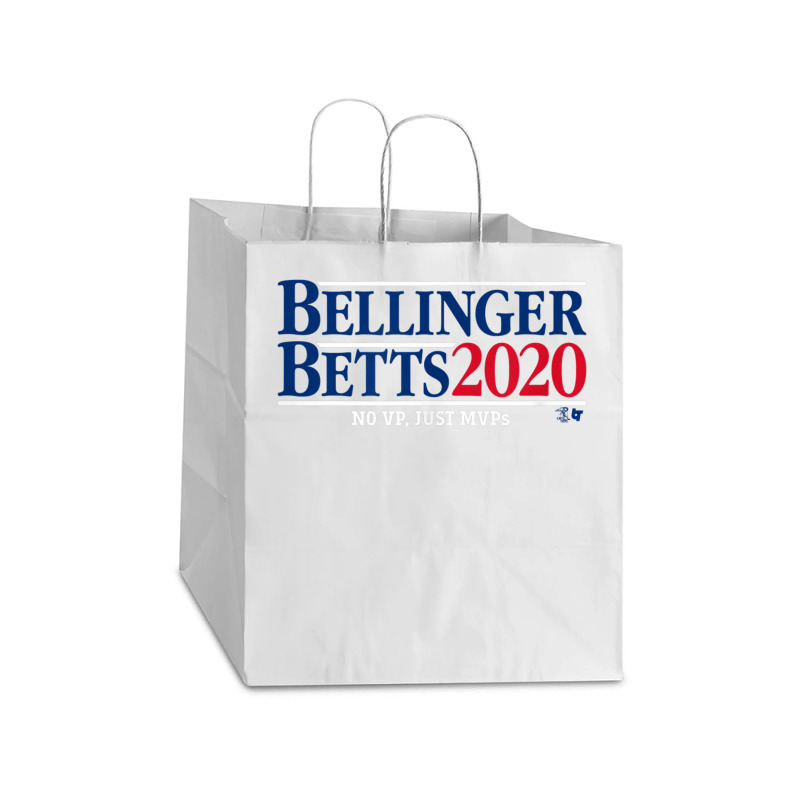 Officially Licensed Bellinger Betts Bellinger Betts 2020 Take Out Paper Bag - 14 X 10 X 15 1/2 | Artistshot