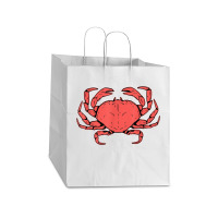 Crab Crustacean T Shirt Take Out Paper Bag - 14 X 10 X 15 1/2 | Artistshot