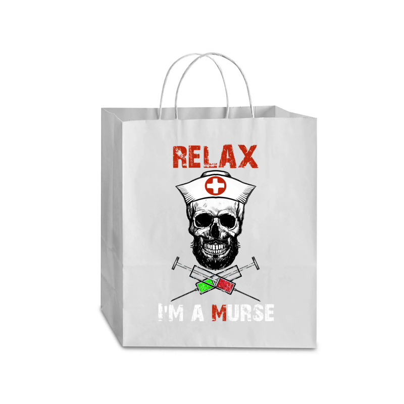 Funny Murse Male Nurse Gift Traveler Paper Bag -13 X 6 X 15 3/4 | Artistshot