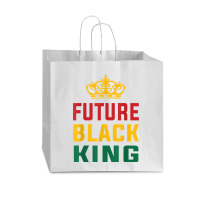 Future Black King History Maker Juneteenth Hbcu Afro Boy T Shirt Vogue Paper Bag - 16 X 6 X 12 | Artistshot