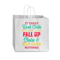 It Takes Real Skills To Choke On Air Fall Up And Trip Over T Shirt Vogue Paper Bag - 16 X 6 X 12 | Artistshot