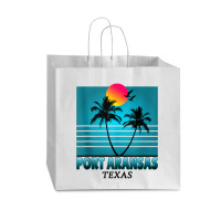 Port Aransas Texas Summer Tee Tank Top Vogue Paper Bag - 16 X 6 X 12 | Artistshot