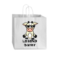 Cow Shirt - Legendairy - Cow Print Shirt - Pun Shirt Vogue Paper Bag - 16 X 6 X 12 | Artistshot