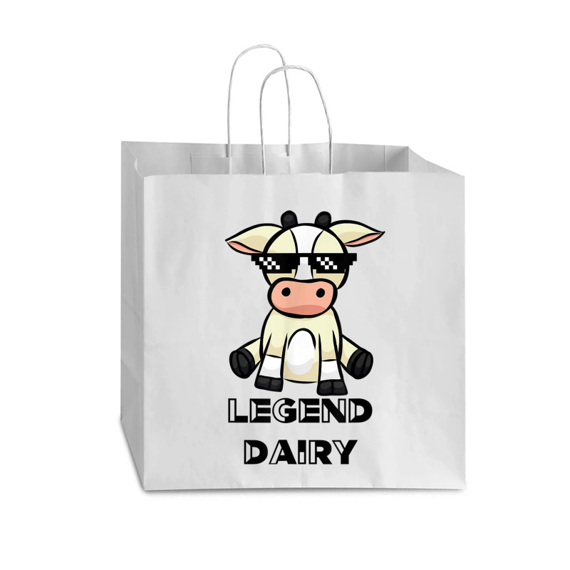 Cow Shirt - Legendairy - Cow Print Shirt - Pun Shirt Vogue Paper Bag - 16 X 6 X 12 | Artistshot