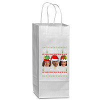 This Is My Ugliest Christmas Sweater Funny Joe Biden Kamala T Shirt Wine Paper Bag - 5 1/2 X 3 1/4 X 13 | Artistshot