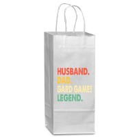 Husband Dad Gard Games Legend Wine Paper Bag - 5 1/2 X 3 1/4 X 13 | Artistshot