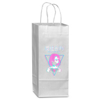 Antisocial Vaporwave Anime Girl Japanese Indie Alt Aesthetic Wine Paper Bag - 5 1/2 X 3 1/4 X 13 | Artistshot