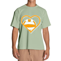 Orange Water Polo Heart For Water Polo Lovers Pullover Hoodie Urban Heavy T-shirt | Artistshot