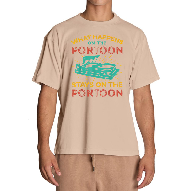 Pontoon Captain Design Boating Pontooning Fathers Day Gift Urban Heavy T-shirt by timindonesia | Artistshot