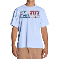 Panama Retro Flag T Shirt Panamanian Distressed Graphic T Shirt Urban Heavy T-shirt | Artistshot