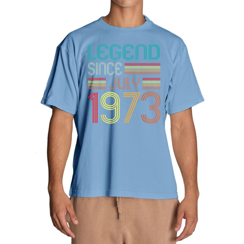 Legend Since July 1973 49 Years Old Vintage 49th Birthday Urban Heavy T-shirt | Artistshot