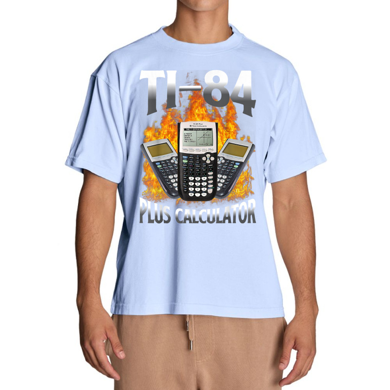 Ti 84 Plus Calculator Funny Math Teacher T Shirt Urban Heavy T-shirt by erinlorrai | Artistshot