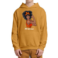 Womens Ms Warrior Fighter Support Multiple Sclerosis Awareness T Shirt Urban Pullover Hoodie | Artistshot