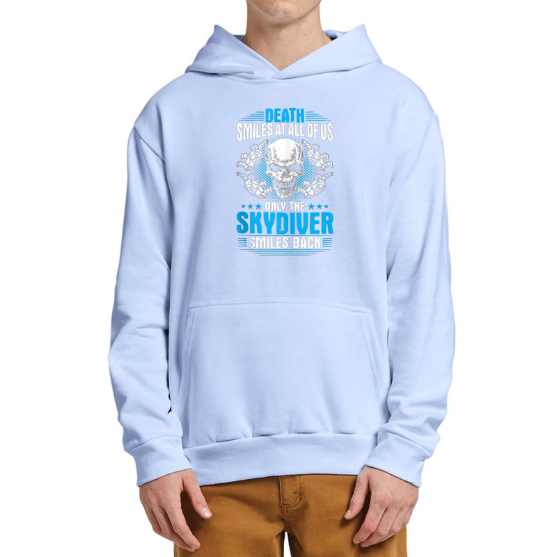 Parachuting Death Smiles At All Of Us Skydiving Skydiver Tank Top Urban Pullover Hoodie | Artistshot