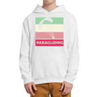 Paragliding Silhouette Sport Activity Vector Graphic Urban Pullover Hoodie | Artistshot