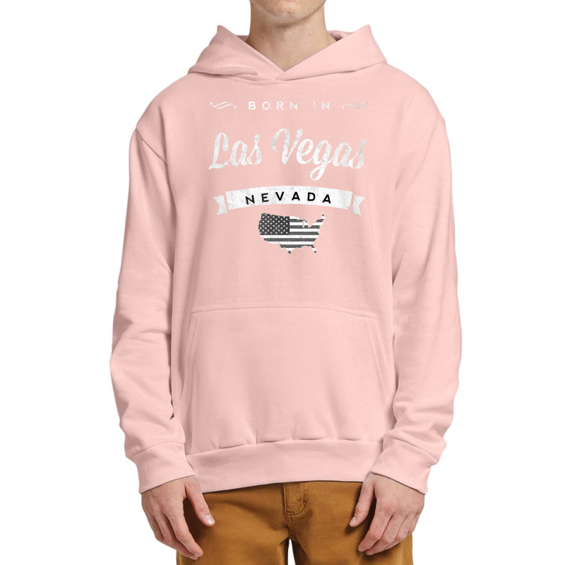 Born In Las Vegas Nevada Retro Vintage Usa Map Tee T Shirt Urban Pullover Hoodie | Artistshot