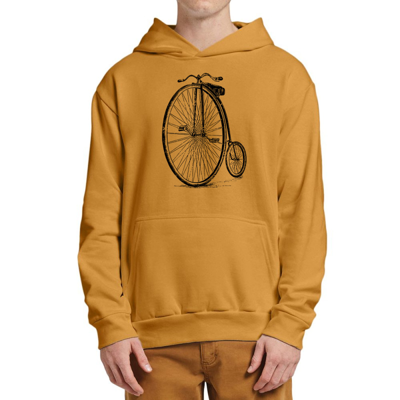 Penny Farthing Vintage Style Illustration Urban Pullover Hoodie | Artistshot