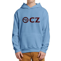 Enticing Simple Cz Pistol Red Design Urban Pullover Hoodie | Artistshot