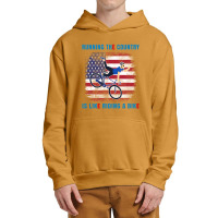 Biden Running The Country Is Like Riding A Bike Urban Pullover Hoodie | Artistshot