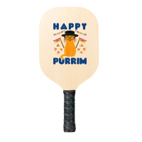 Happy Purrim Purim Funny Esther Cat Jewish Pickleball Paddle | Artistshot