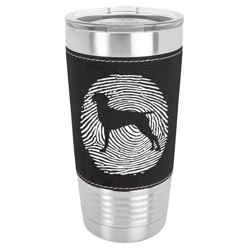 Danish T  Shirt Old Danish Pointer D N A Fingerprint Dog Old Danish Po Leatherette Tumbler by shanie31601 | Artistshot