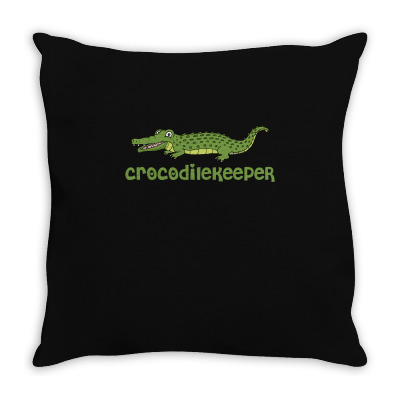 Crocodilekeeper Funny Crocodile Keeper T Shirt Throw Pillow Designed By Gnuh79