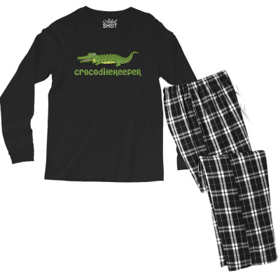 Crocodilekeeper Funny Crocodile Keeper T Shirt Men's Long Sleeve Pajama Set Designed By Gnuh79