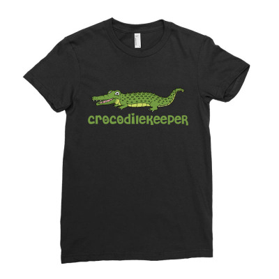 Crocodilekeeper Funny Crocodile Keeper T Shirt Ladies Fitted T-shirt Designed By Gnuh79