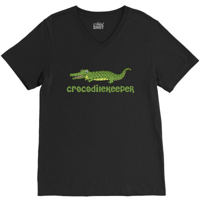 Crocodilekeeper Funny Crocodile Keeper T Shirt V-neck Tee Designed By Gnuh79