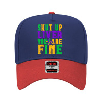 Funny Mardi Gras Parade Outfit   Shut Up Liver You're Fine T Shirt Adjustable Baseball Cap | Artistshot