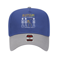 Autism It's A Different Ability Funny Dabbing Skeleton Gifts Premium T Adjustable Baseball Cap | Artistshot