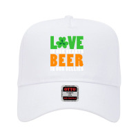 St Patricks Day Party Love In Our Hearts Beer In Our Bellies Adjustable Baseball Cap | Artistshot