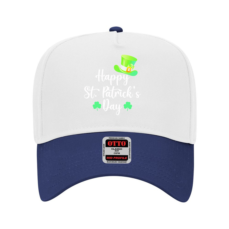 St Patricks Day T  Shirt Happy St. Patrick's Day Green T  Shirt Adjustable Baseball Cap | Artistshot