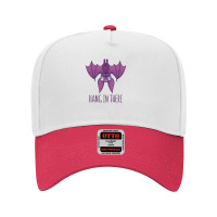 Hang In There Wacky Vampire Bat Adjustable Baseball Cap | Artistshot