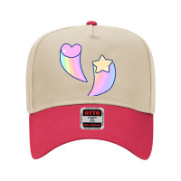 Rainbow Shooting Heart And Star Adjustable Baseball Cap | Artistshot