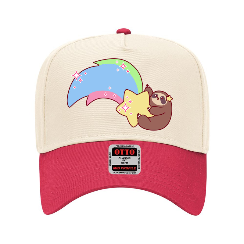 Shooting Star Sloth Adjustable Baseball Cap | Artistshot