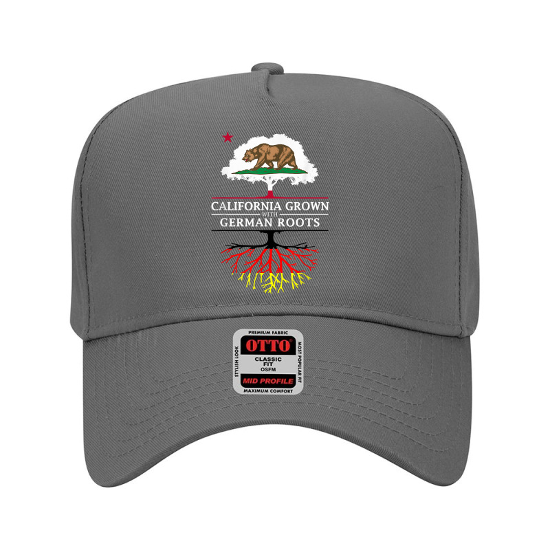 California Grown With German Roots   Germany T Shirt Adjustable Baseball Cap | Artistshot