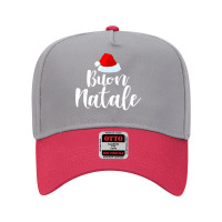 Buon Natale And Tanti Auguri Merry Christmas Italian Holiday Funny Gif Adjustable Baseball Cap | Artistshot