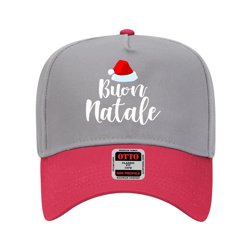 Buon Natale And Tanti Auguri Merry Christmas Italian Holiday Funny Gif Adjustable Baseball Cap by SamsulArt | Artistshot