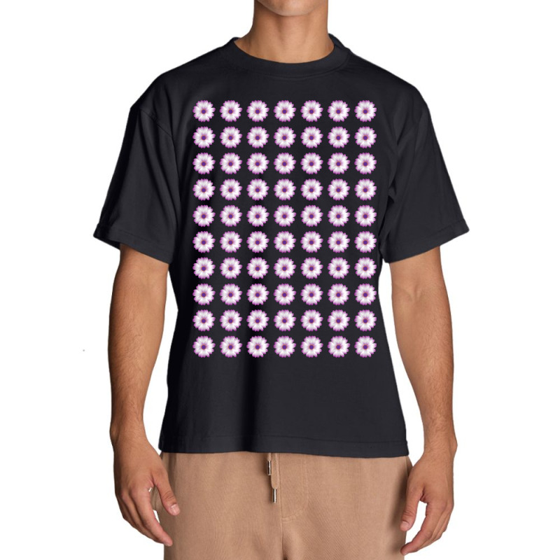 Beautiful Purple Daisy Flowers Pattern Urban Heavy T-shirt | Artistshot