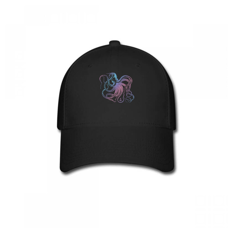 Octopus Cool Vintage Marine Biologist Ocean Sea Life 1 Baseball Cap | Artistshot