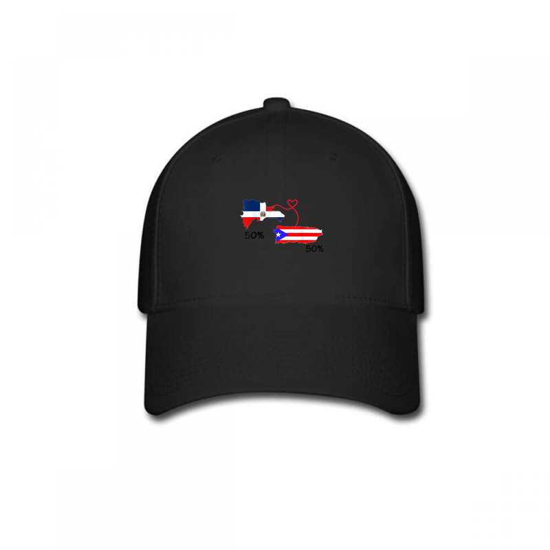 Half Puerto Rican Half Dominican Flag Map Combined Pr Rd T Shirt Baseball Cap by cm-arts | Artistshot