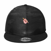 Realism X Cartoon Mashup Fist Holding Pencil 1 Camo Snapback | Artistshot